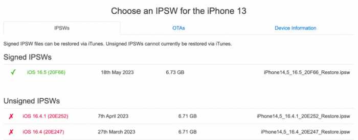 iOS16.4.1 系统验证关闭，但可以通过这个方法刷机