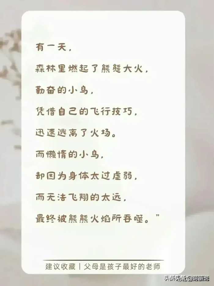 董宇辉:当孩子缺乏自律时，就和他讲讲“懒鸟效应”，妈妈收藏了